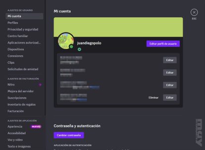 Aspectos de seguridad y privacidad en Discord
